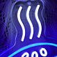 Kuchen LED Neonschild mit Dampf Motiv im verspielten Design als leuchtende Wanddekoration für Küche Café und Jugendzimmer