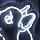 Französische Bulldogge Silhouette LED-Neonschild Wohnzimmer Haustierbereich