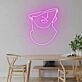 Abstraktes Gesichtsporträt LED-Neonschild Wohnzimmer Esszimmer