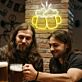 Bierkrüge mit Schaum LED-Neonschild für Bar Club