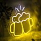 Bierkrüge mit Schaum LED-Neonschild für Bar Club