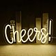 Cheers LED Neonschild für Bar und Party