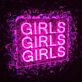 GIRLS GIRLS GIRLS LED-Neonschild für Club Bar