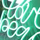 joy love peace LED-Neonschild Weihnachten Wohnzimmer