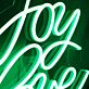 joy love peace LED-Neonschild Weihnachten Wohnzimmer