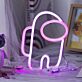 Abstraktes LED Neonschild in Figurenform als moderne Neon Wandbeleuchtung für Gaming Zimmer Jugendzimmer und kreative Räume