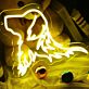 Hundekopf Silhouette LED-Neonschild für Wohnzimmer oder Schlafzimmer