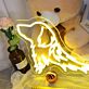 Hundekopf Silhouette LED-Neonschild für Wohnzimmer oder Schlafzimmer