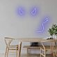 Teufelshörner und Schwanz LED-Neonschild Wohnzimmer Bar