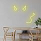 Teufelshörner und Schwanz LED-Neonschild Wohnzimmer Bar