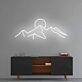 Berglandschaft mit Sonne LED-Neonschild Wohnzimmer Büro