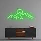 Berglandschaft mit Sonne LED-Neonschild Wohnzimmer Büro