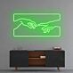 zwei sich berührende Hände LED-Neonschild Wohnzimmer Kunstdekor
