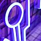 Modernes LED Neonschild mit abstrakter Stadt Silhouette als minimalistische Neon Wanddekoration für Wohnzimmer Büro und moderne Innenräume