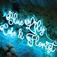 Blue Lily Cake & Florist als LED-Neonschild