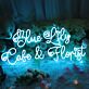 Blue Lily Cake & Florist als LED-Neonschild