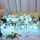 Blue Lily Cake & Florist als LED-Neonschild
