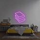 gestapelte Bücher LED-Neonschild Schlafzimmer Arbeitszimmer