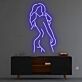 Silhouette einer Frau LED-Neonschild für Bar Club