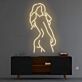 Silhouette einer Frau LED-Neonschild für Bar Club