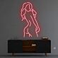 Silhouette einer Frau LED-Neonschild für Bar Club