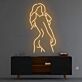 Silhouette einer Frau LED-Neonschild für Bar Club