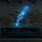 Dolch mit Blutstropfen LED-Neonschild für Bar Tattoo Studio