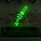 Dolch mit Blutstropfen LED-Neonschild für Bar Tattoo Studio