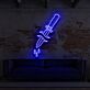 Dolch mit Blutstropfen LED-Neonschild für Bar Tattoo Studio