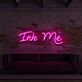 Ink Me Neon Schrift LED für Tattoo Studio