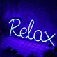Relax LED Neonschild für Wohnzimmer und Schlafzimmer