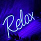 Relax LED Neonschild für Wohnzimmer und Schlafzimmer