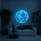 Weltkarte LED-Neonschild für Wohnzimmer oder Büro