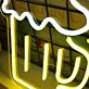 Bierkrug mit Schaum LED-Neonschild Bar Wohnzimmer
