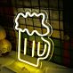 Bierkrug mit Schaum LED-Neonschild Bar Wohnzimmer
