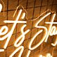 Let's Stay Home LED-Neonschild Wohnzimmer Schlafzimmer