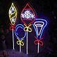 Christmas Candy Lollipop LED Neon Sign for Holiday Home Wall Decor Light