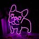 Cute French Bulldog LED Neon Sign for Home Bedroom Pet Wall Decor