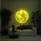 Weltkarte LED-Neonschild für Wohnzimmer oder Büro