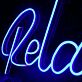 Relax LED Neonschild für Wohnzimmer und Schlafzimmer