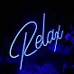 Relax LED Neonschild für Wohnzimmer und Schlafzimmer