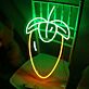 Tropical Palm Tree LED Neon Sign Green Yellow Summer Wall Decor for Bedroom Bar Party