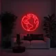 Weltkarte LED-Neonschild für Wohnzimmer oder Büro
