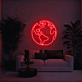 Weltkarte LED-Neonschild für Wohnzimmer oder Büro