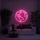 Weltkarte LED-Neonschild für Wohnzimmer oder Büro