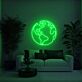 Weltkarte LED-Neonschild für Wohnzimmer oder Büro
