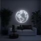 Weltkarte LED-Neonschild für Wohnzimmer oder Büro