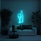 Weinflasche und Weinglas LED-Neonschild Wohnzimmer Bar