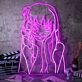 Anime Style Girl Mask LED Neon Sign Pink Purple Aesthetic Wall Decor for Bedroom Game Room Studio