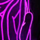Anime Style Girl Mask LED Neon Sign Pink Purple Aesthetic Wall Decor for Bedroom Game Room Studio
